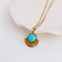 Heliophilia Silver Collar Wind Turquesa y Oro